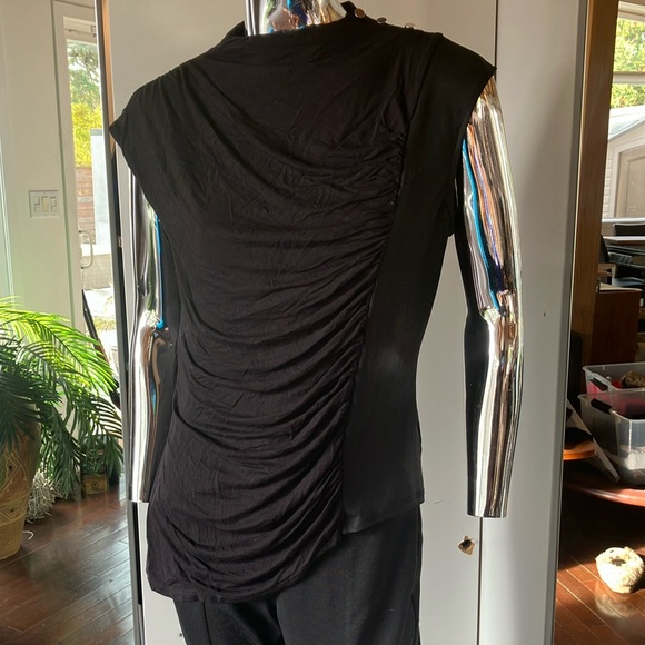Melanie Lyne Sz L ruched top - Picture 1 of 9